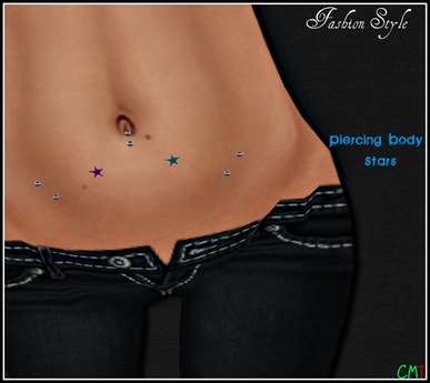 Second Life Marketplace - *Fashion Style* Piercing Body Stars